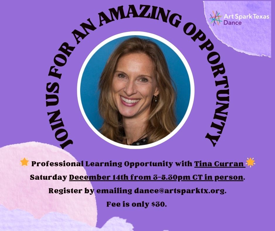 Flyer for Professional Learning with Dr Tina Curran