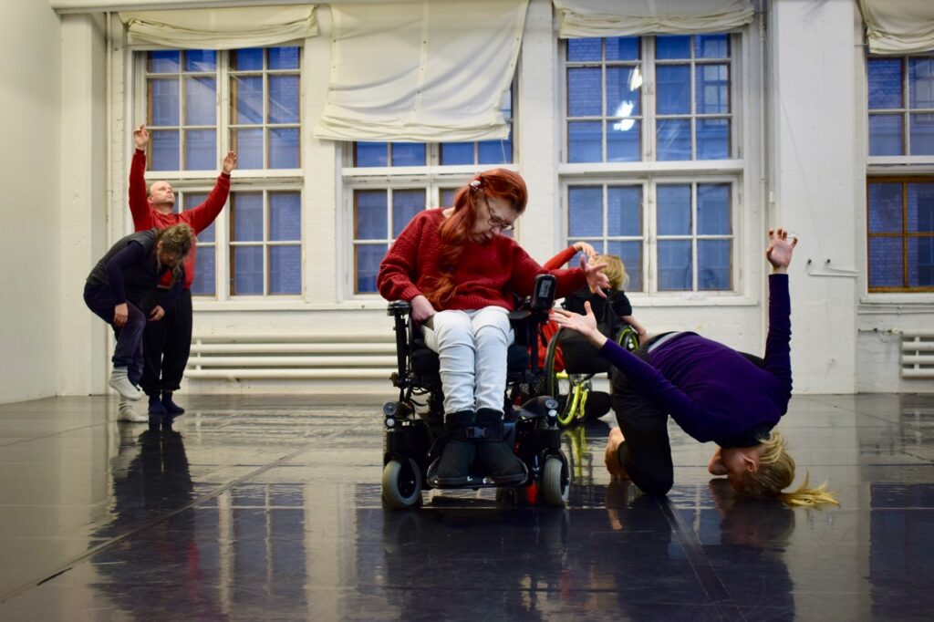 group of dancers in a class